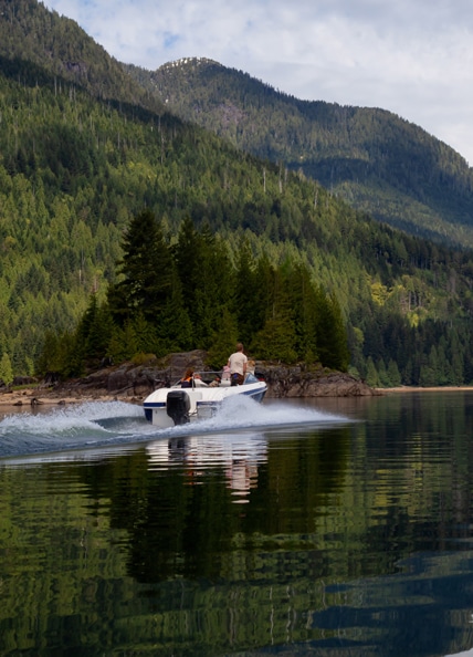 Boat on lake in Mission